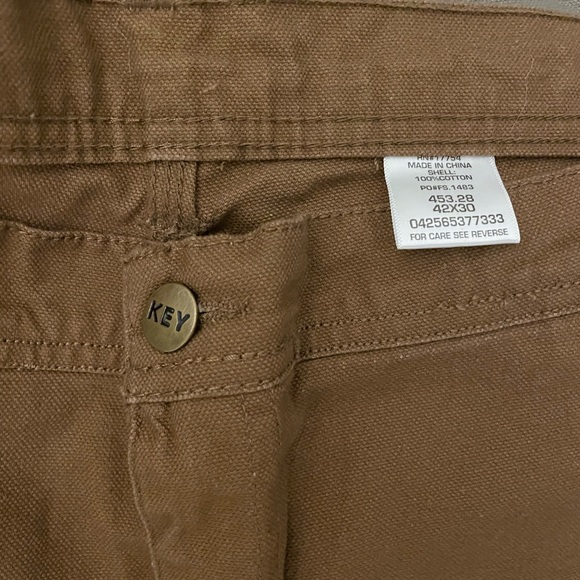 KEY Apparel Men's Contractor Grade Double Front Logger Dungaree Pants (3… - Picture 3 of 6